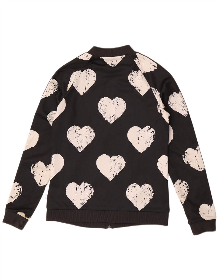 Adidas Veste de survêtement graphique pour femme IT 42 Medium Black Heart