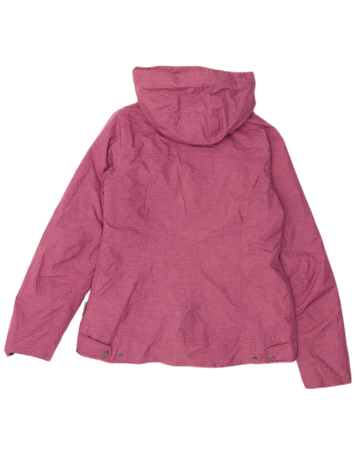 Jack Wolfskin Veste coupe-vent à capuche pour femme UK 12/14 Rose moyen