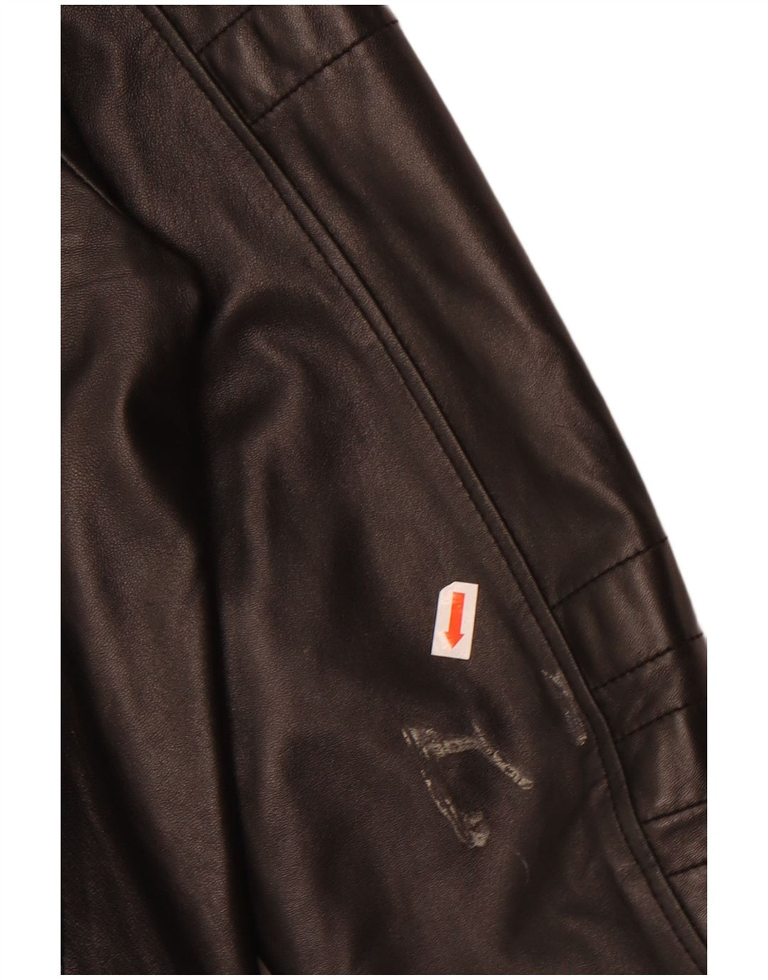 JIL SANDER Veste de course en cuir pour femme IT 46 Grand cuir noir