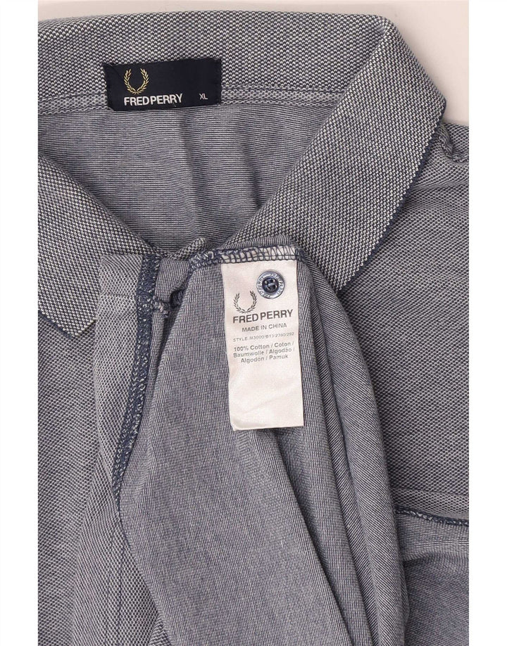 Fred Perry Polo Homme XL Bleu Coton