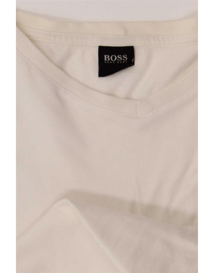 Hugo Boss Homme T-Shirt Top XL Blanc Coton