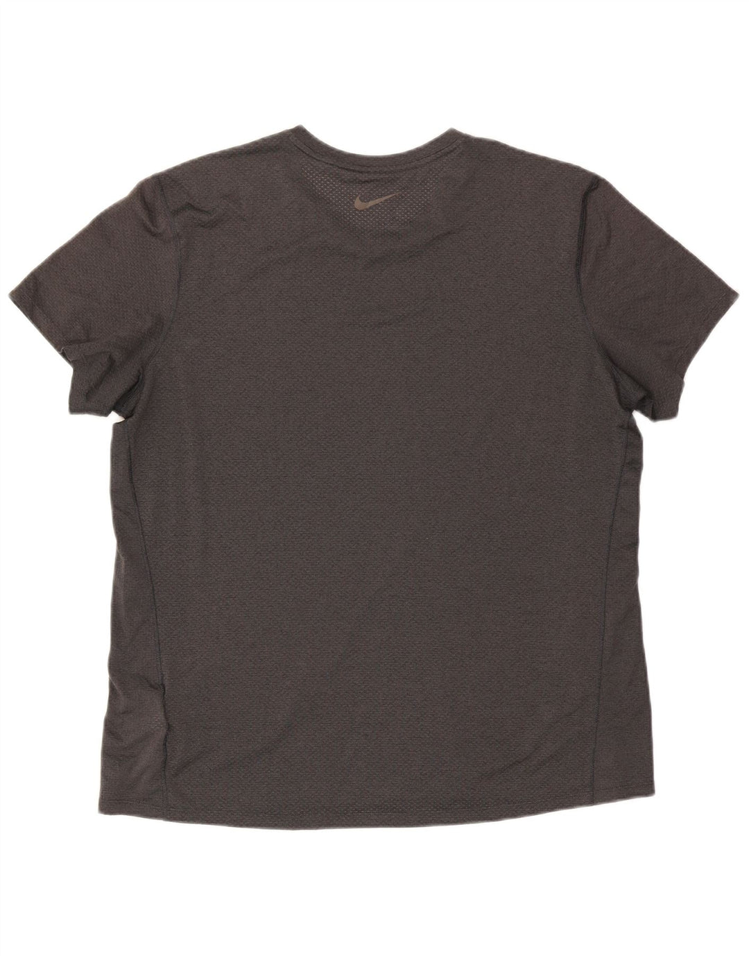 Nike Hommes Dri Fit T-Shirt Haut XL Gris Colorblock Polyester