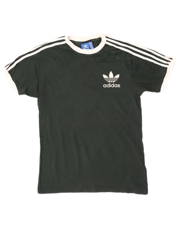 Adidas T-Shirt Graphique Homme Vert Moyen Coton