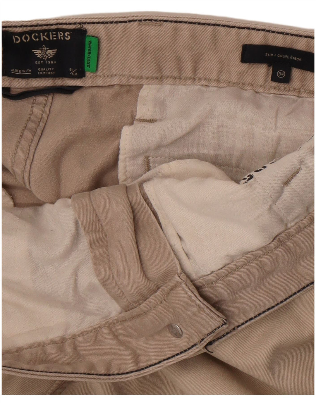 Dockers Pantalon Chino Slim Homme W34 L29 Beige