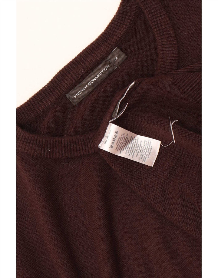 French Connection Pull Col Rond Coupe Regular Homme Bordeaux Moyen