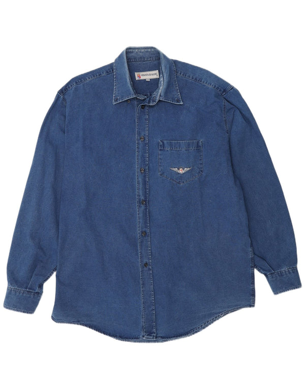 Armata Di Mare Chemise en Jean Homme IT 54 XL Bleu