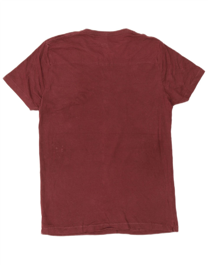 French Connection T-Shirt Homme Coton Bordeaux Moyen