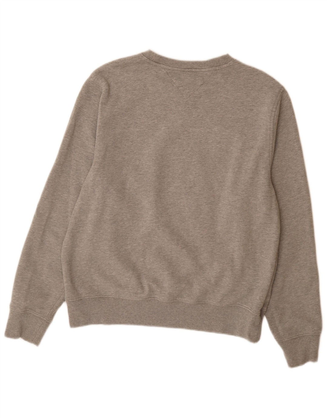 TOMMY HILFIGER Sweat-shirt graphique pour femme UK 14 Gris moyen Coton