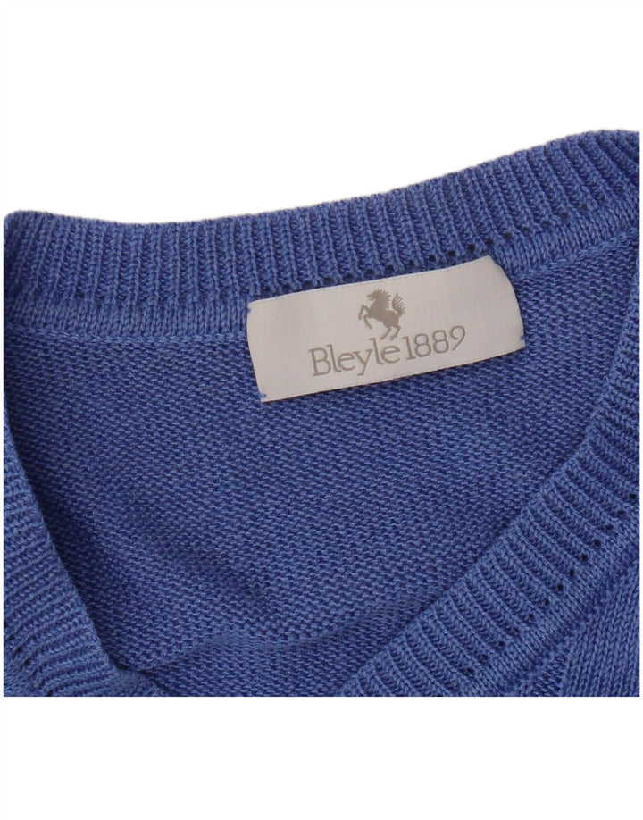 Bleyle Pull coupe décontractée à col en V pour homme, petit bleu