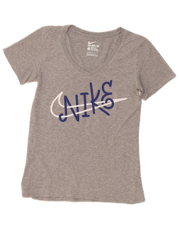 Nike T-shirt graphique coupe athlétique pour homme, petit, gris moucheté