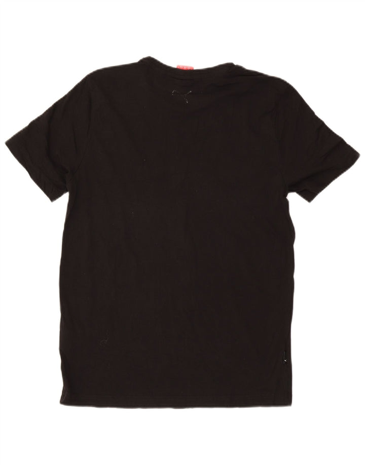 Puma T-shirt graphique pour homme, petit, noir, coton
