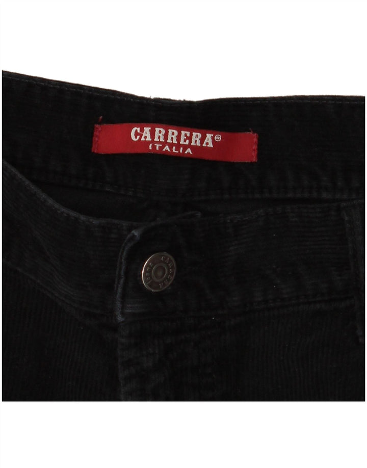 CARRERA Pantalon droit en velours côtelé pour homme W34 L31 Noir