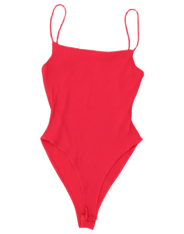 Zara Femme Body UK 12 Medium Rouge Polyamide
