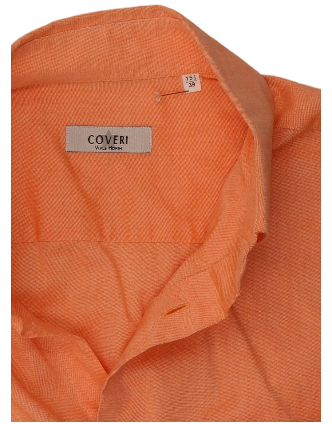 Coveri Chemise à manches courtes pour homme Taille 39 15 1/2 Orange moyen