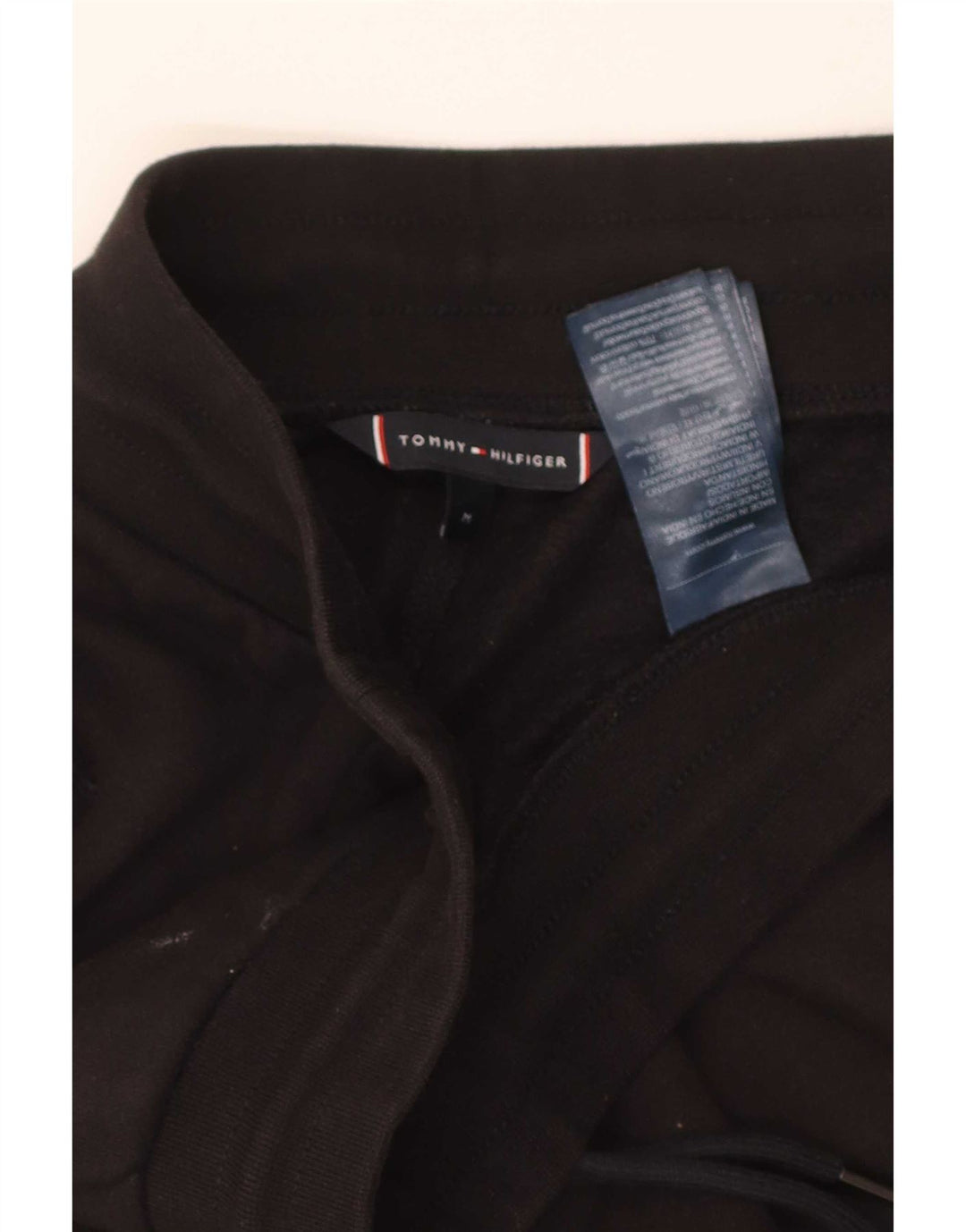 Tommy Hilfiger Short de Sport Graphique Homme Coton Noir Moyen