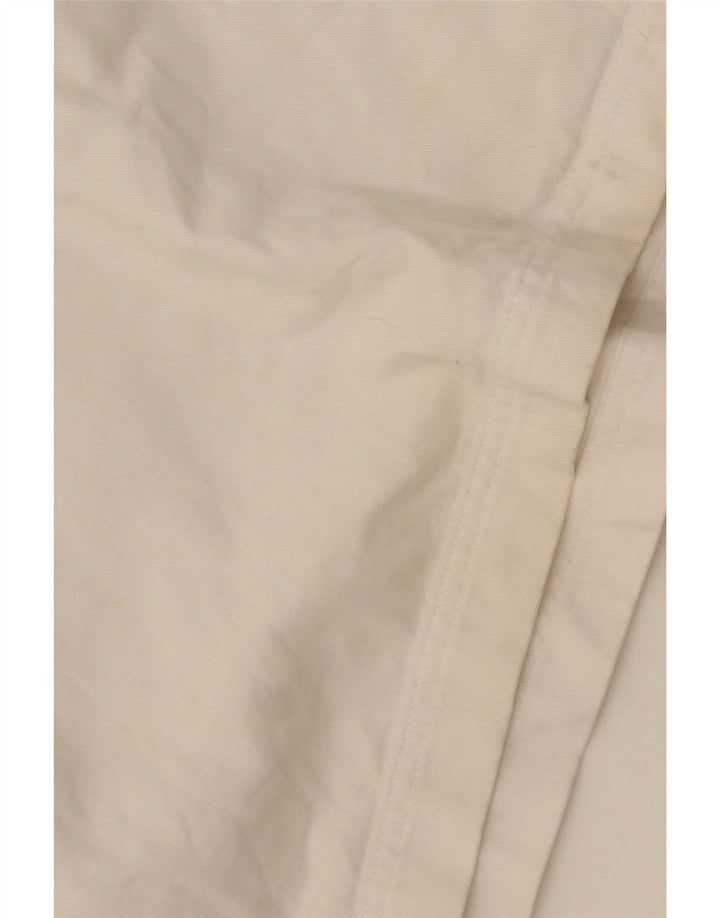 Crew Clothing Chemise pull pour homme en coton rayé blanc