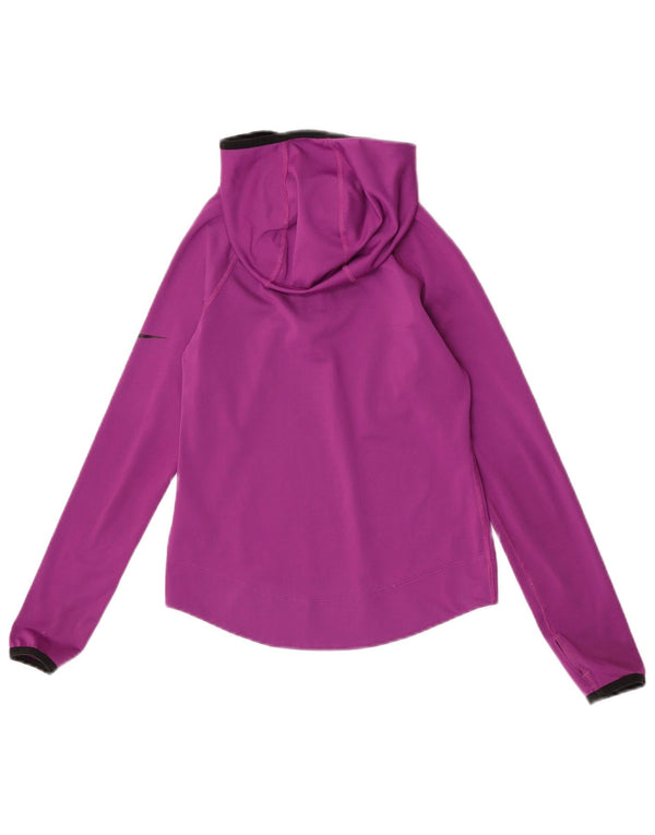 Nike Haut de survêtement à capuche Dri Fit pour fille 10-11 ans Violet moyen