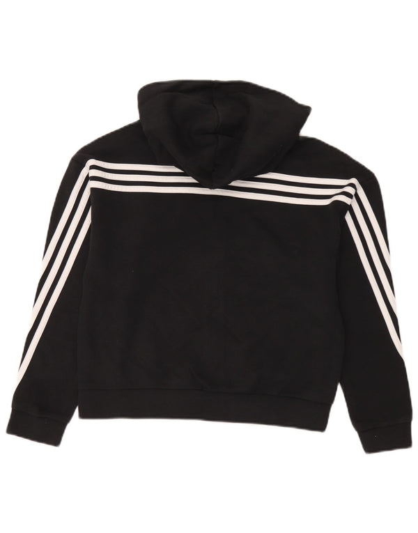 Adidas Pull à capuche zippé garçon 11-12 ans Noir Coton