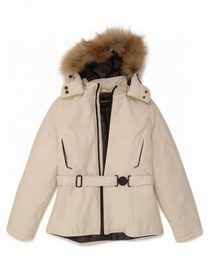 Refrigiwear Veste de pluie à capuche pour femme UK 10 Small Blanc