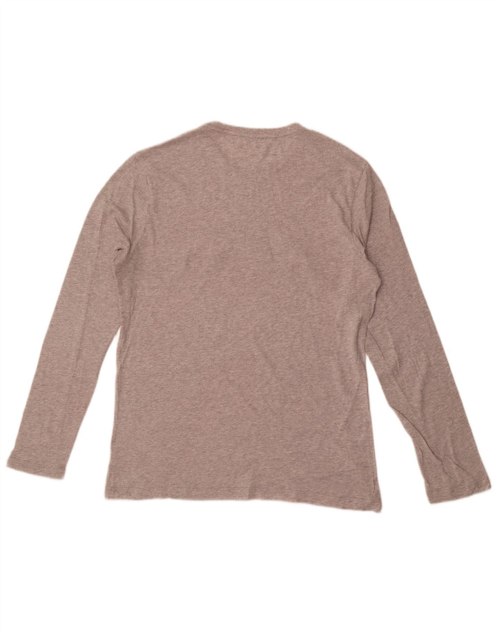 Michael Kors Haut graphique à manches longues pour homme en coton moucheté gris moyen