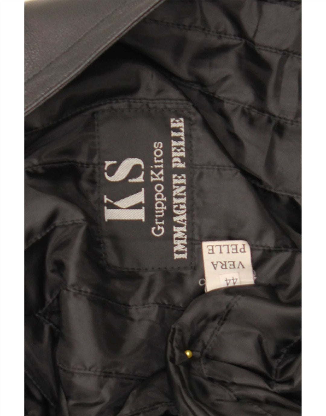 Kiros Manteau en cuir surdimensionné pour femme IT 44 Cuir noir moyen