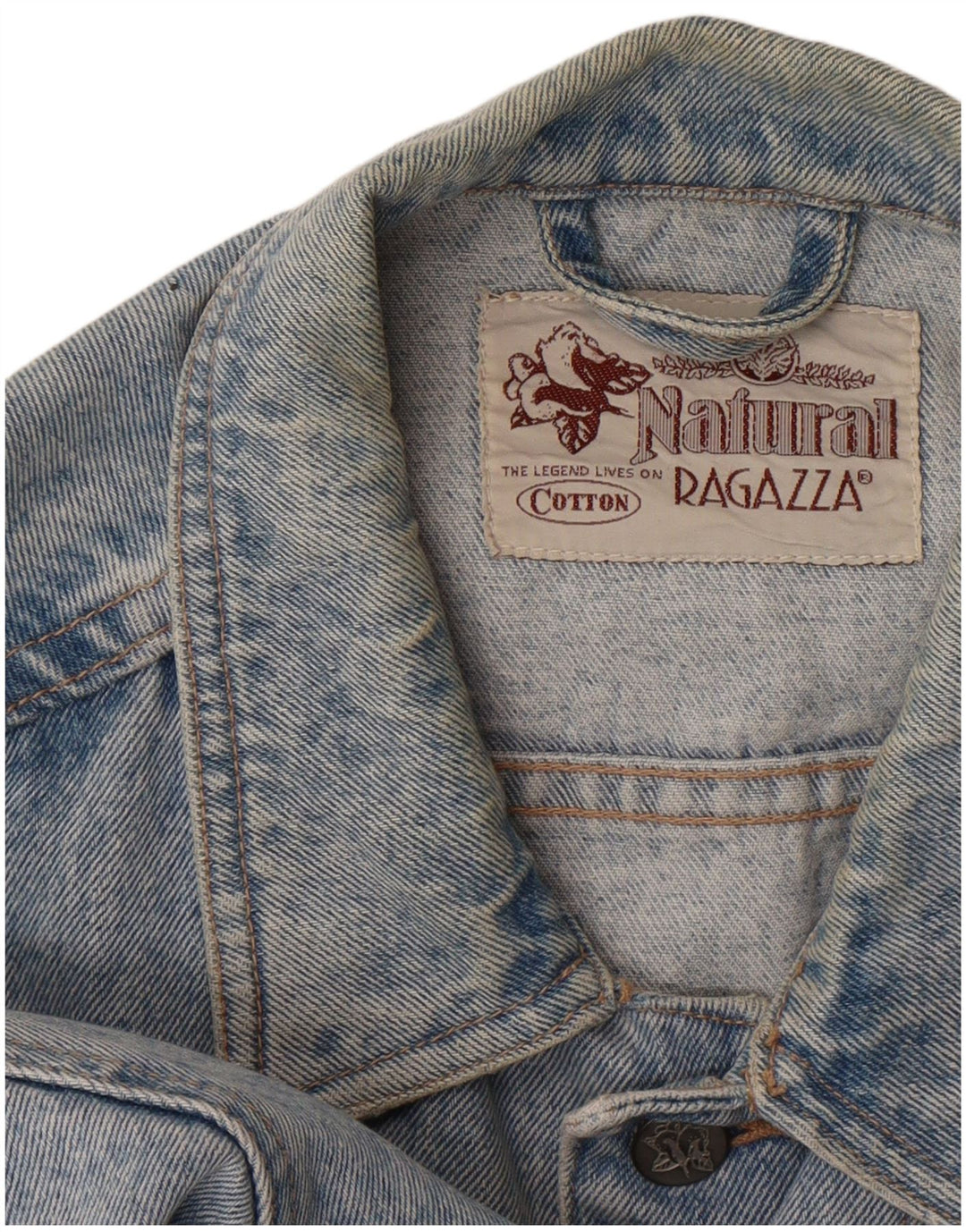 Ragazza Veste en Jean Femme UK 14 XL Bleu Coton