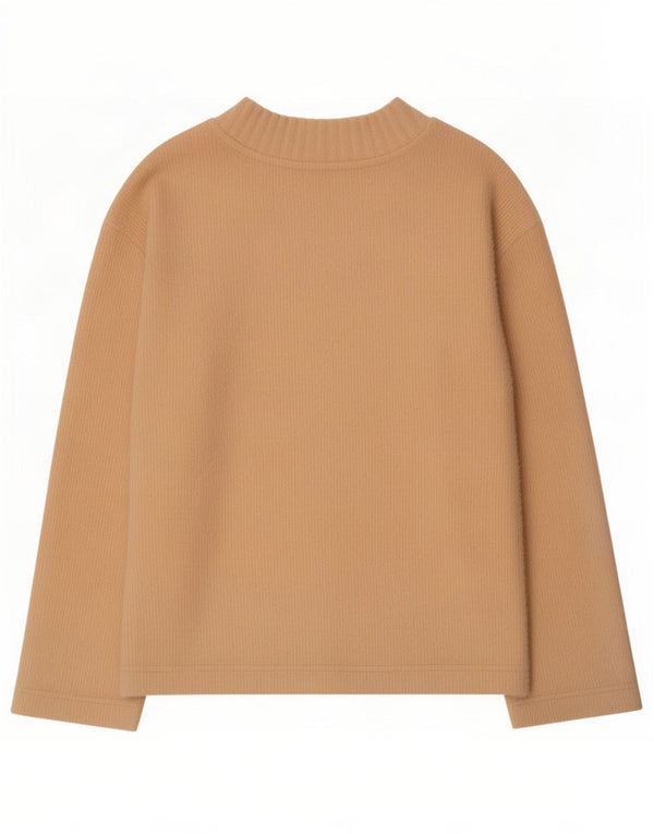 Marks & Spencer Pull surdimensionné à col en V pour femme UK 6 XS Beige