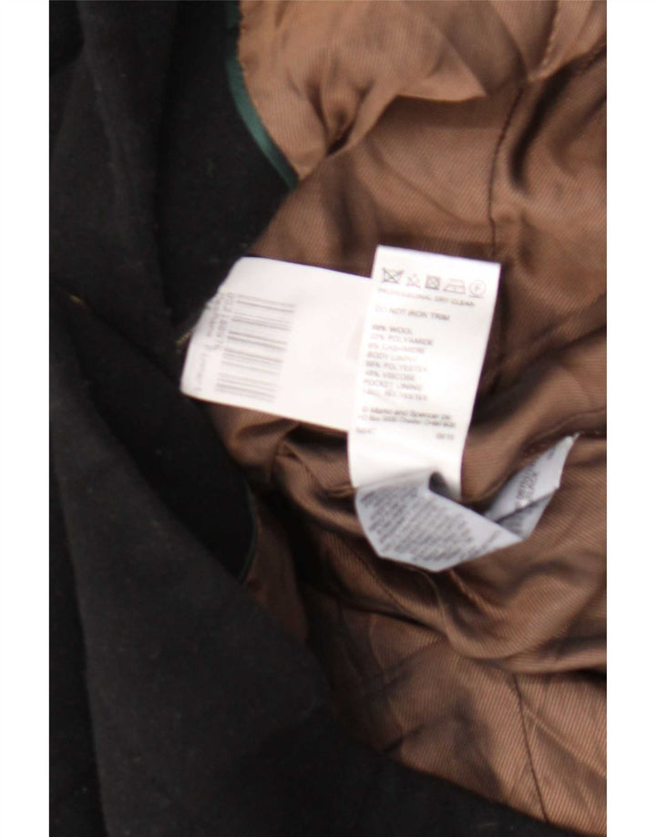 Marks & Spencer Manteau pour femme UK 14 Laine noire moyenne