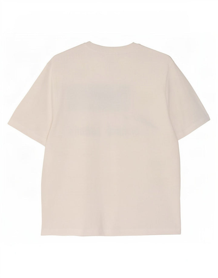 Hugo Boss Haut T-Shirt Graphique Homme Blanc Moyen