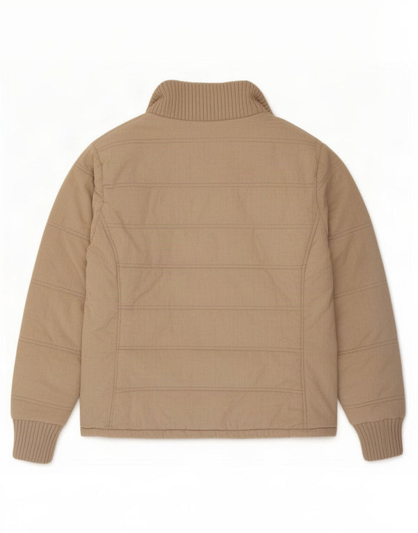 Zara Womens Corduroy Jacket UK 14 Large Beige Cotton