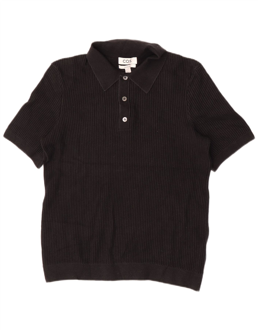 Cos Polo Regular Homme Petit Coton Noir