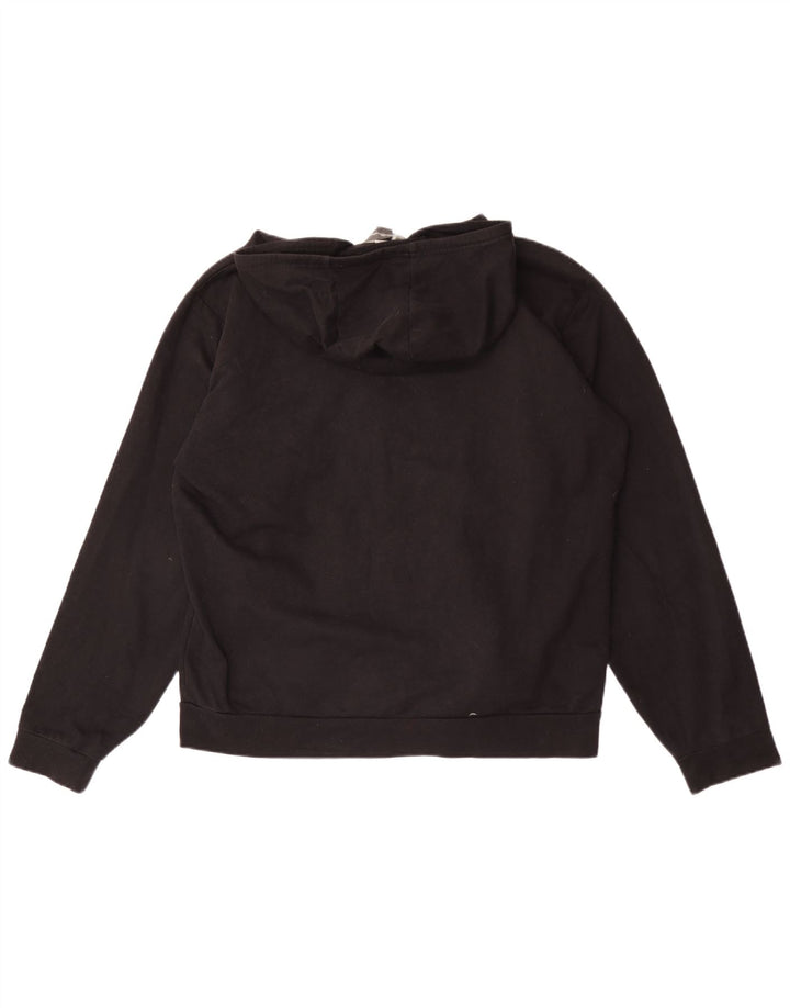 Eddie Bauer Pull à capuche zippé pour homme Grand coton noir