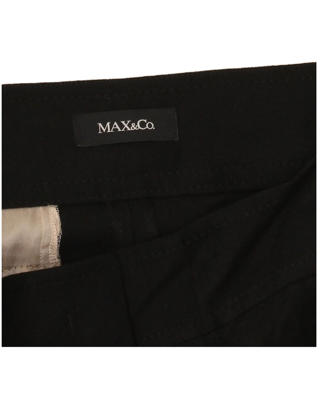 Max & Co. Pantalon Chino Droit Femme W30 L27 Noir