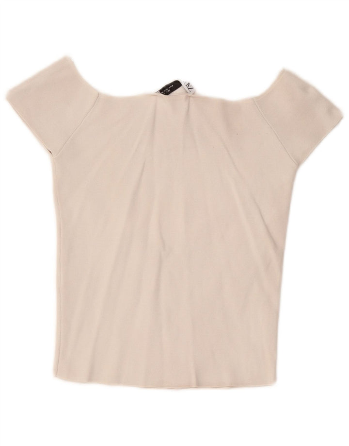 Zara Haut à épaules dénudées pour femme UK 12 Blanc moyen