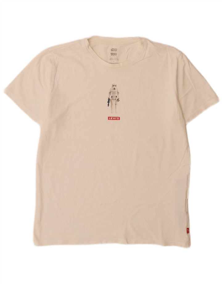 Levi's Tee-Shirt Graphique Homme Blanc Moyen Coton
