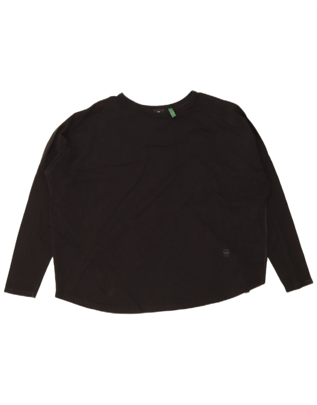 G-Star Haut oversize à manches longues pour femme UK 14 Coton noir moyen