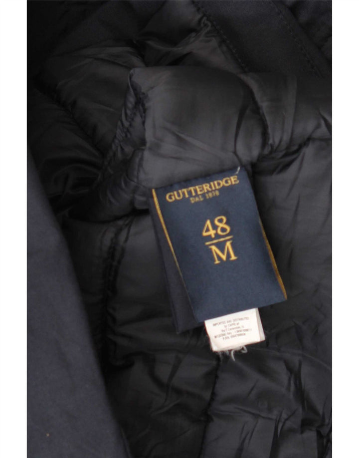 Gutteridge Manteau matelassé à capuche pour homme IT 48 Bleu marine moyen Polyester