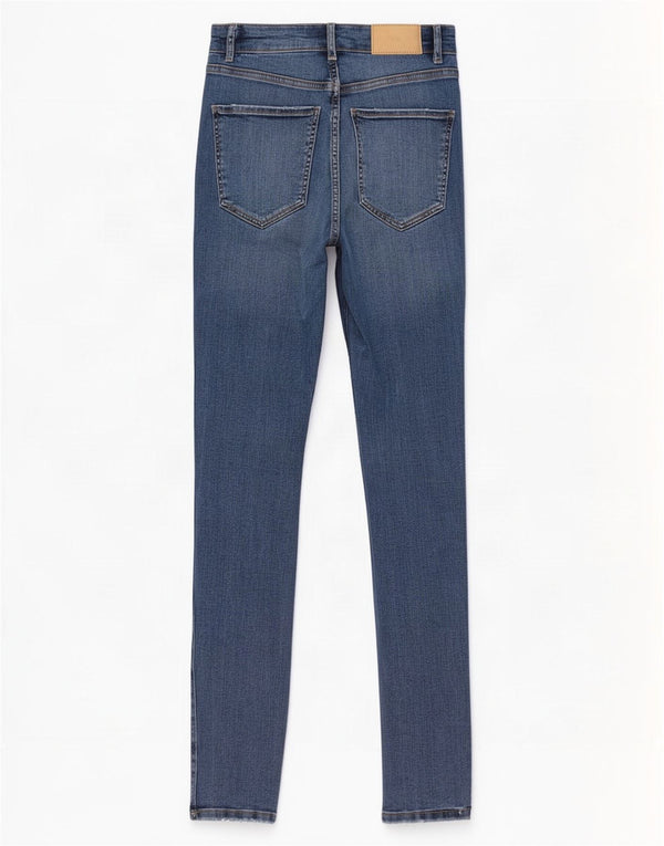 Zara Femme Jean Skinny EU 36 XS W26 L28 Bleu Coton