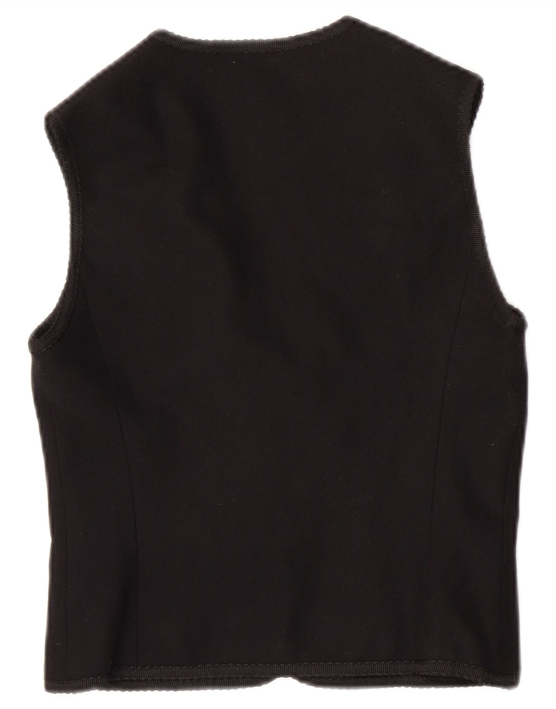 ALEXON Gilet Femme UK 10 Petite Laine Noire