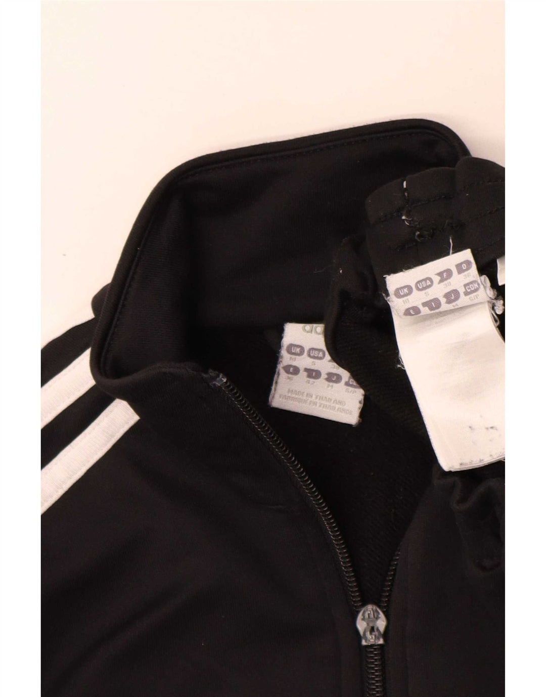 Adidas Survêtement complet pour femme UK 10 Petit Noir Polyester