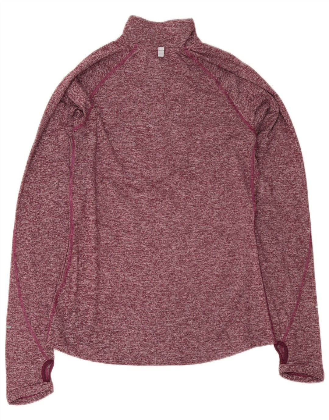 Nike Haut de survêtement Dri Fit pour femme UK 10 Petit Bordeaux moucheté