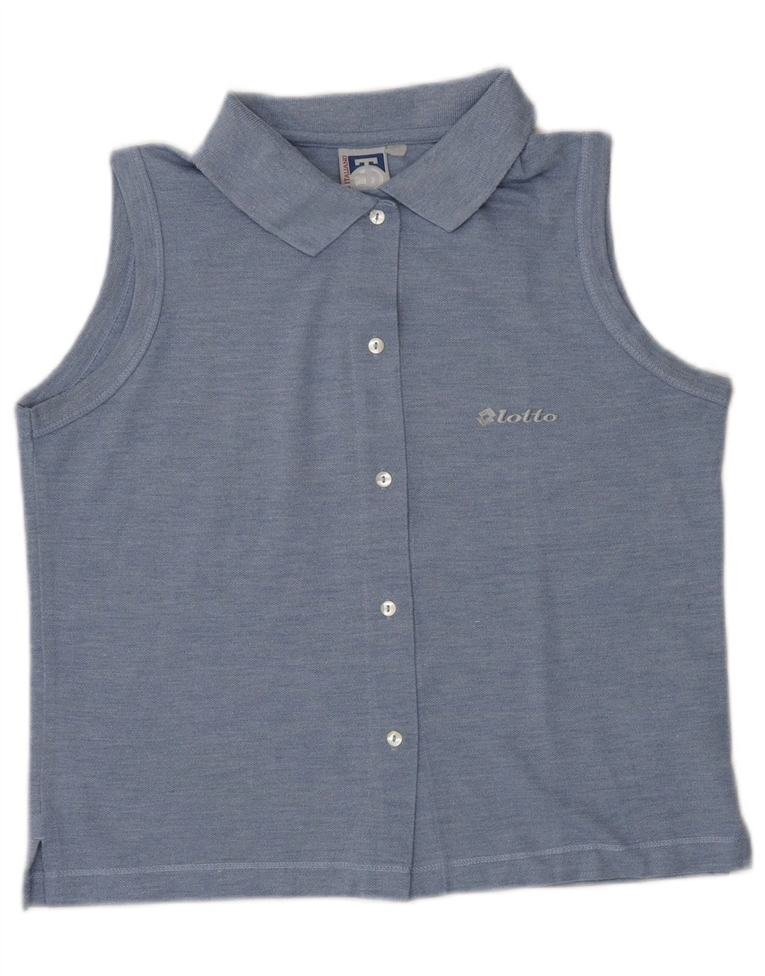 LOTTO Chemisier court sans manches pour femme UK 10 Petit Bleu Polyester