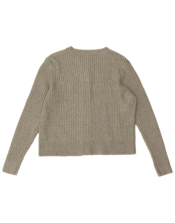 Marks & Spencer Pull Cardigan Femme UK 16 Grand Vert Polyester