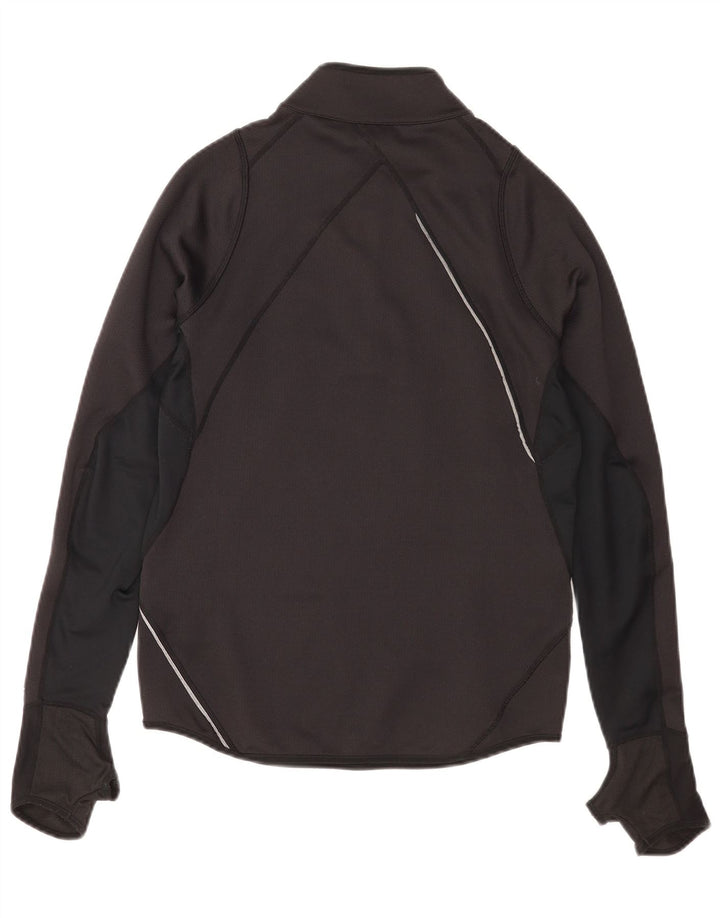 Nike Haut de survêtement à col zippé pour homme UK 36/38 Small Noir Colourblock