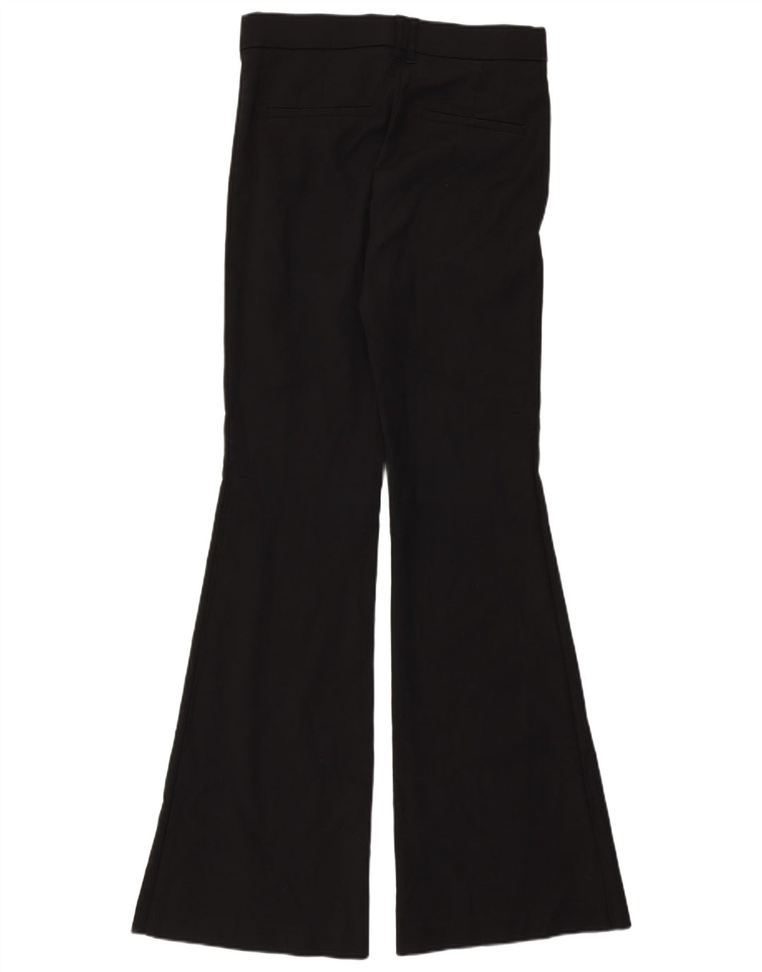 Zara Pantalon décontracté évasé pour femme Medium W28 L33 Coton noir