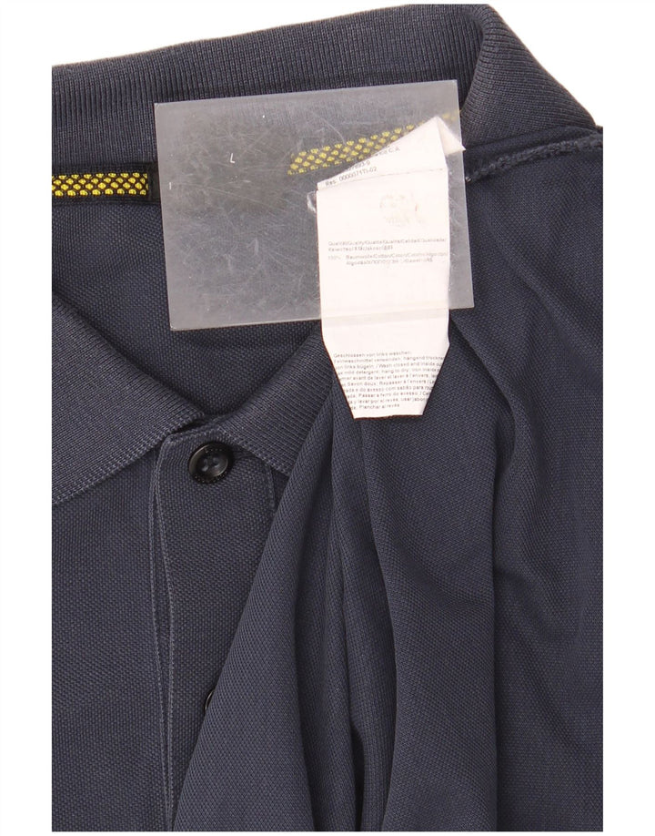 HUGO BOSS Polo Homme Large Bleu Marine Coton