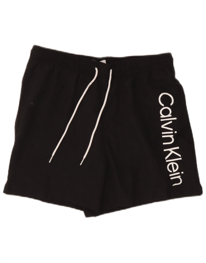 Calvin Klein Short de Bain Graphique Homme Noir Moyen Polyester