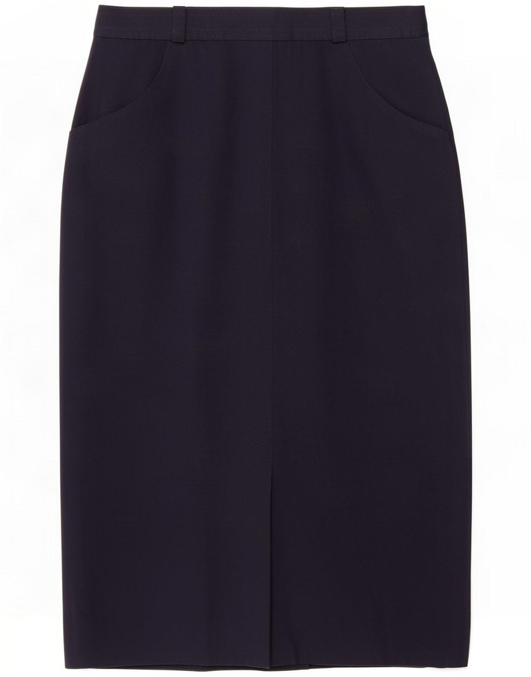 Jobis Jupe midi femme IT 42 Medium W30 Bleu marine Polyester