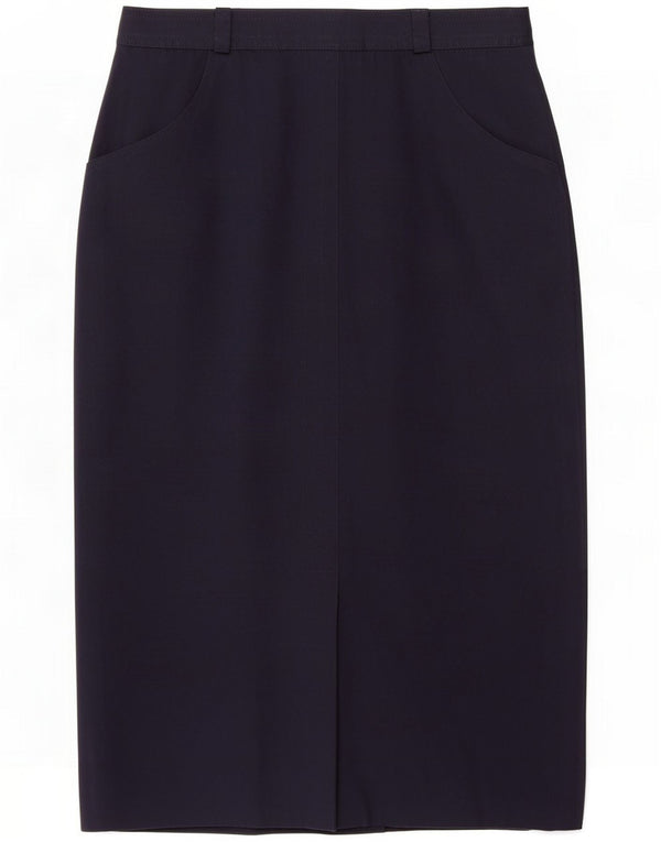 Jobis Jupe midi femme IT 42 Medium W30 Bleu marine Polyester