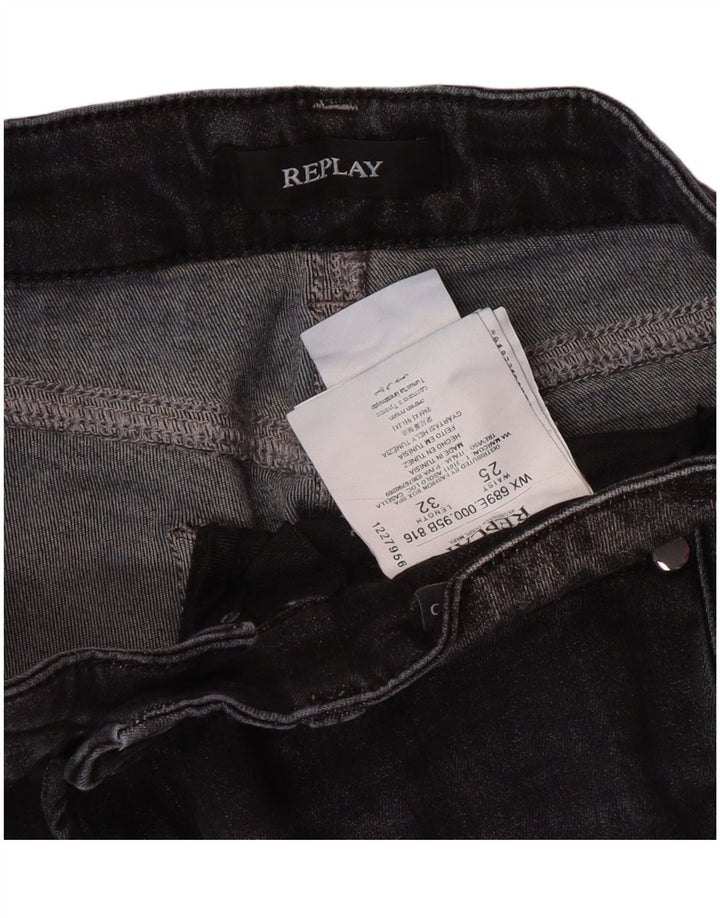 Replay Jean Super Skinny Femme W25 L32 Gris Coton